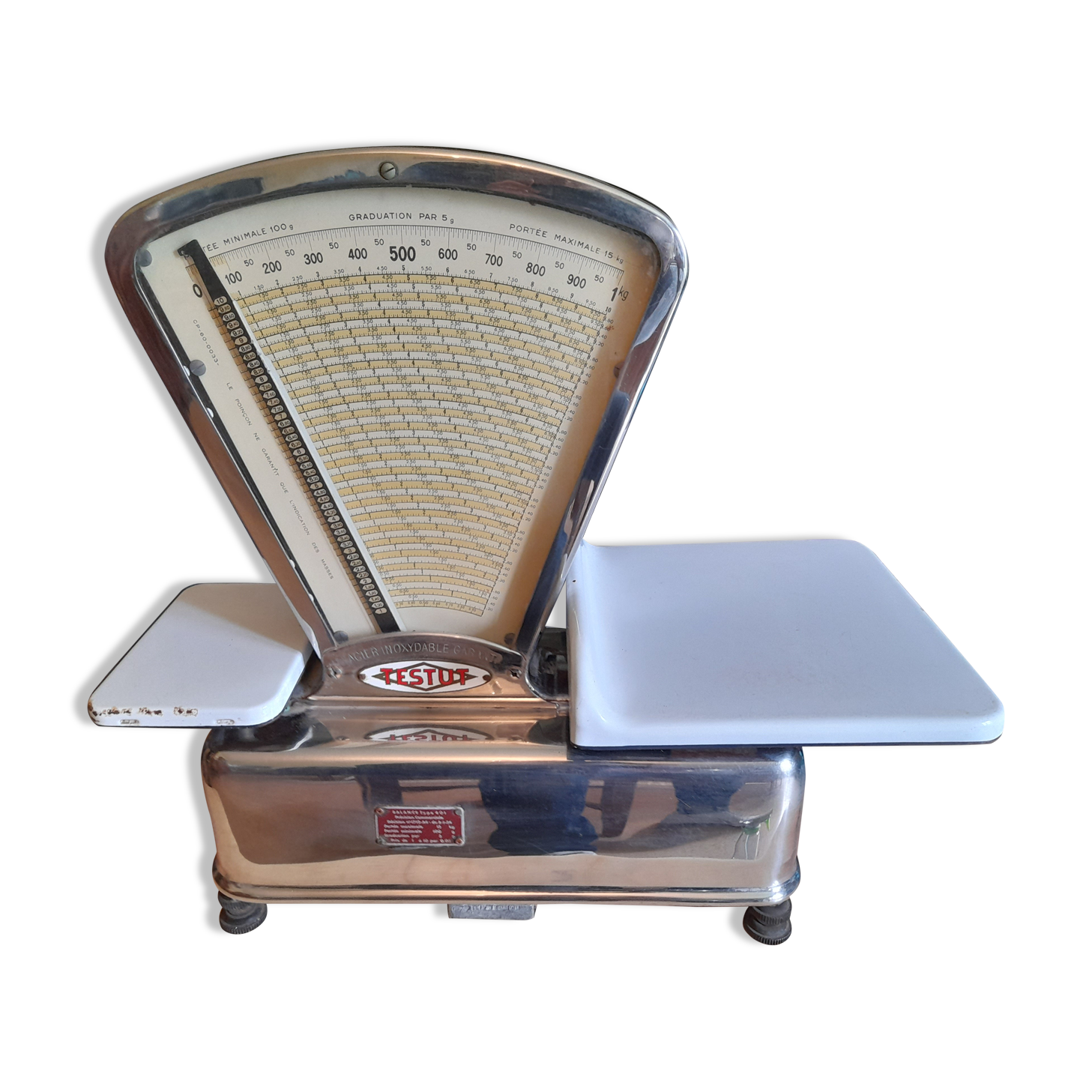 Old scale Testut stainless steel type 401
