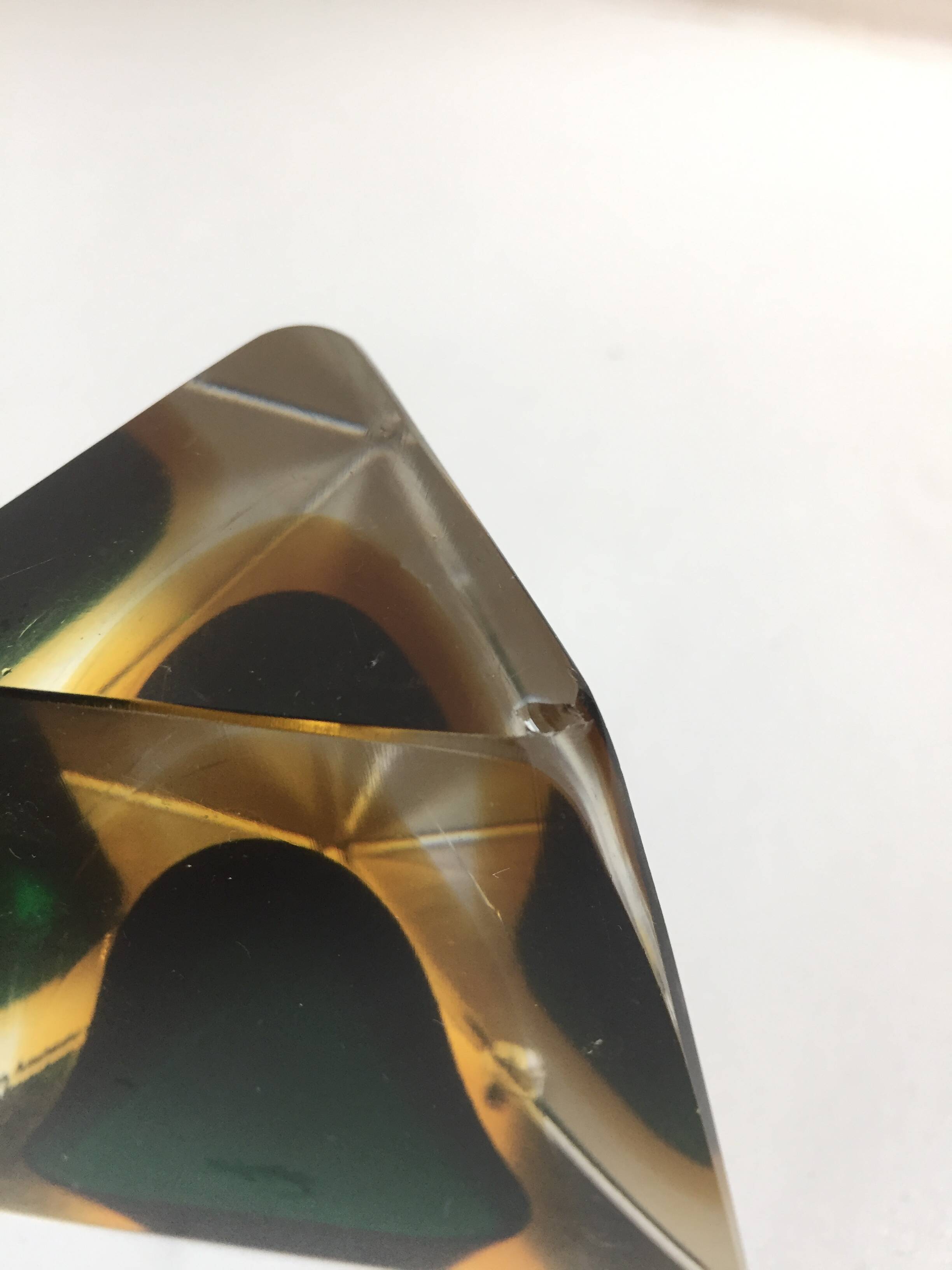 Glass ashtray Murano