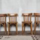 Série 4 chaises en bois  1950