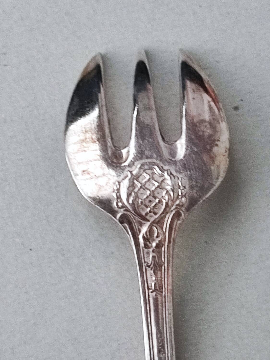 12 silverplated cake forks