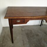 Bureau chêne, 2 tiroirs.