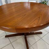 Extensible Baumann teck table vintage 1970