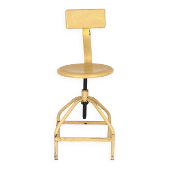 Industrial Steel Swivel Chair, 1950s