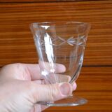 Set of 6 water glasses with stylized branch pattern