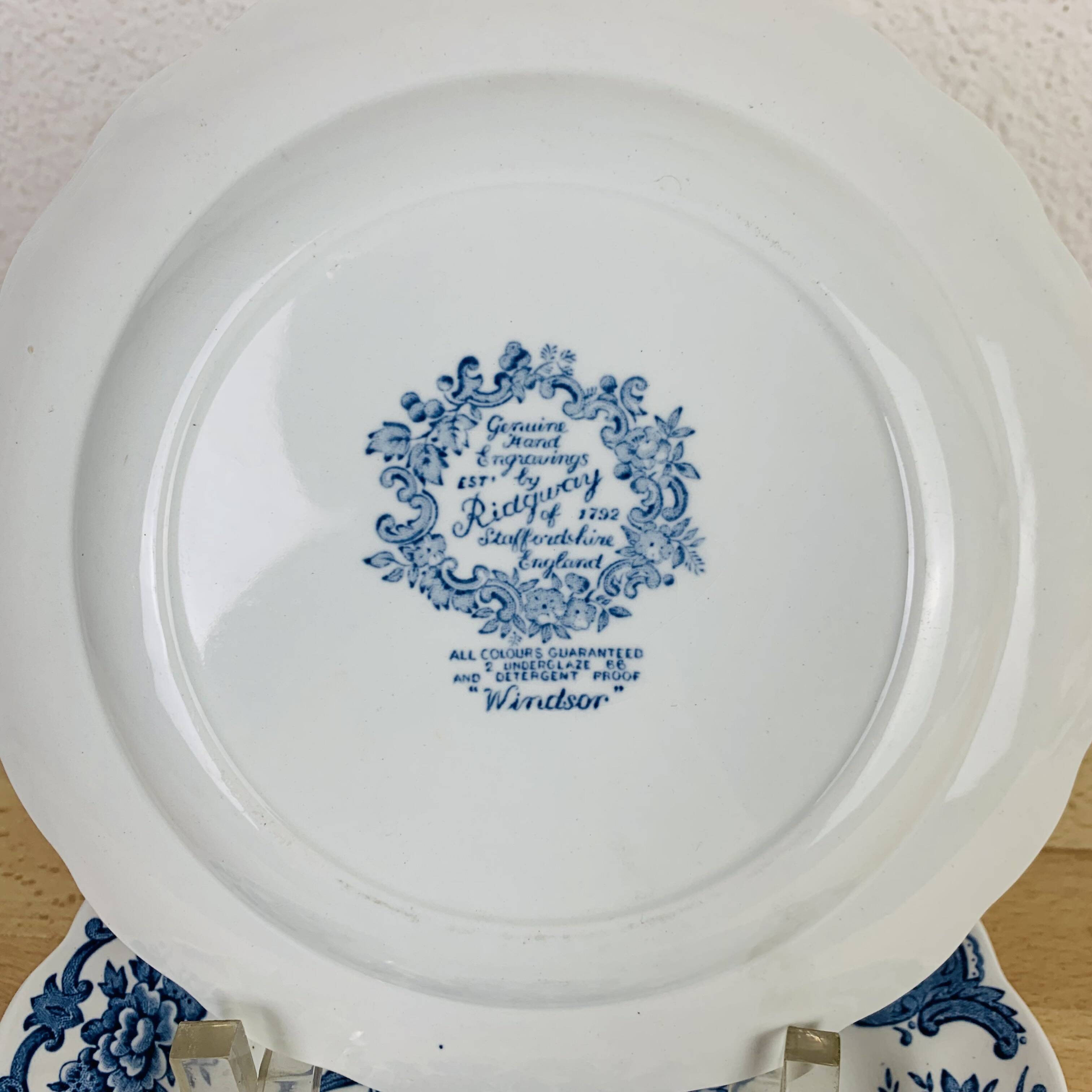 5 Windsor Ridgway Staffordshire dessert plates