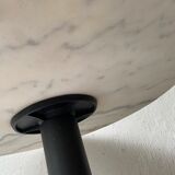 Table "eat standing" double marble tray