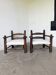 Pair of Dudouyt armchairs from the 1950s, oak.
