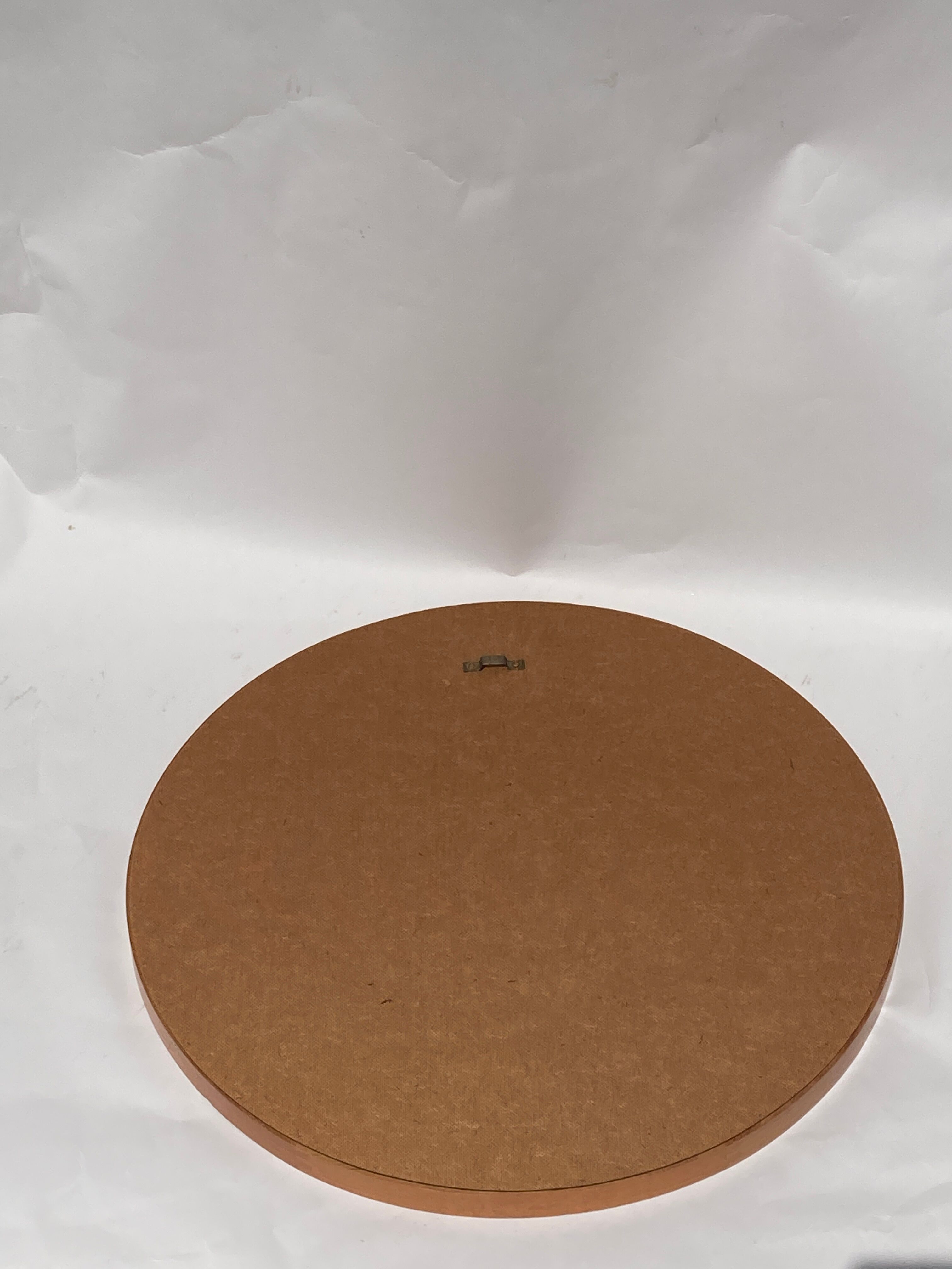 Mid-Century Teak Swedish Mirror by Uno & Östen Kristiansson for Luxus 50cm