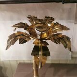 Solid brass palm tree lamp