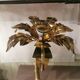 Solid brass palm tree lamp