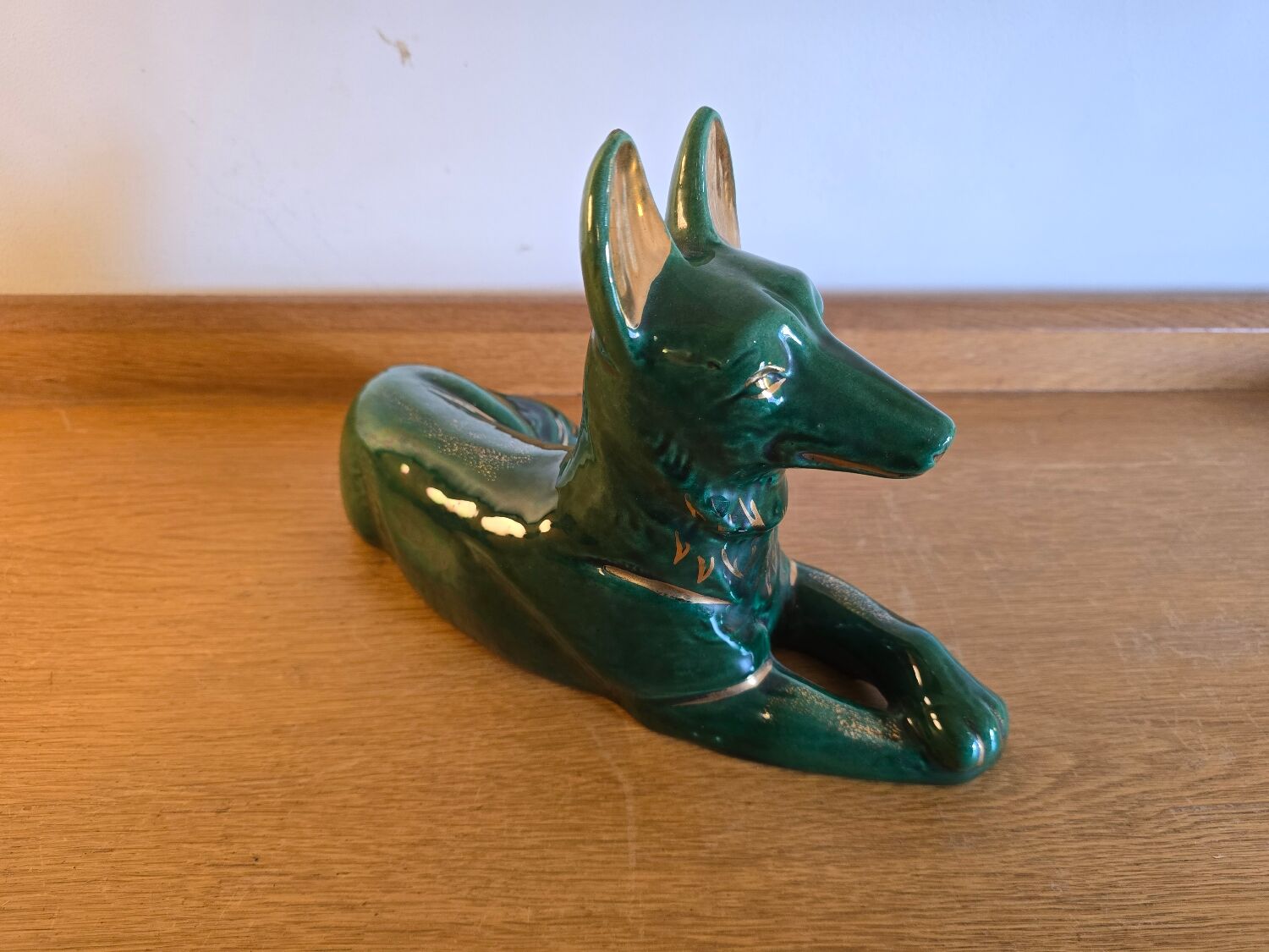 Ceramic dog figurine 1970