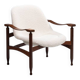 “Tiki” lounge chair in teak and bouclé Busnelli Italy 1960