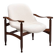 “Tiki” lounge chair in teak and bouclé Busnelli Italy 1960