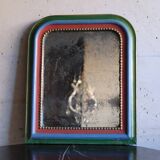Small Louis Philippe colored patinated mirror
