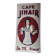 Coffee enamelled plate Jihair