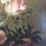 Bouquet flowers composition on canvas 91x71