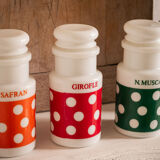 Lot de 4 pots à épices vintage