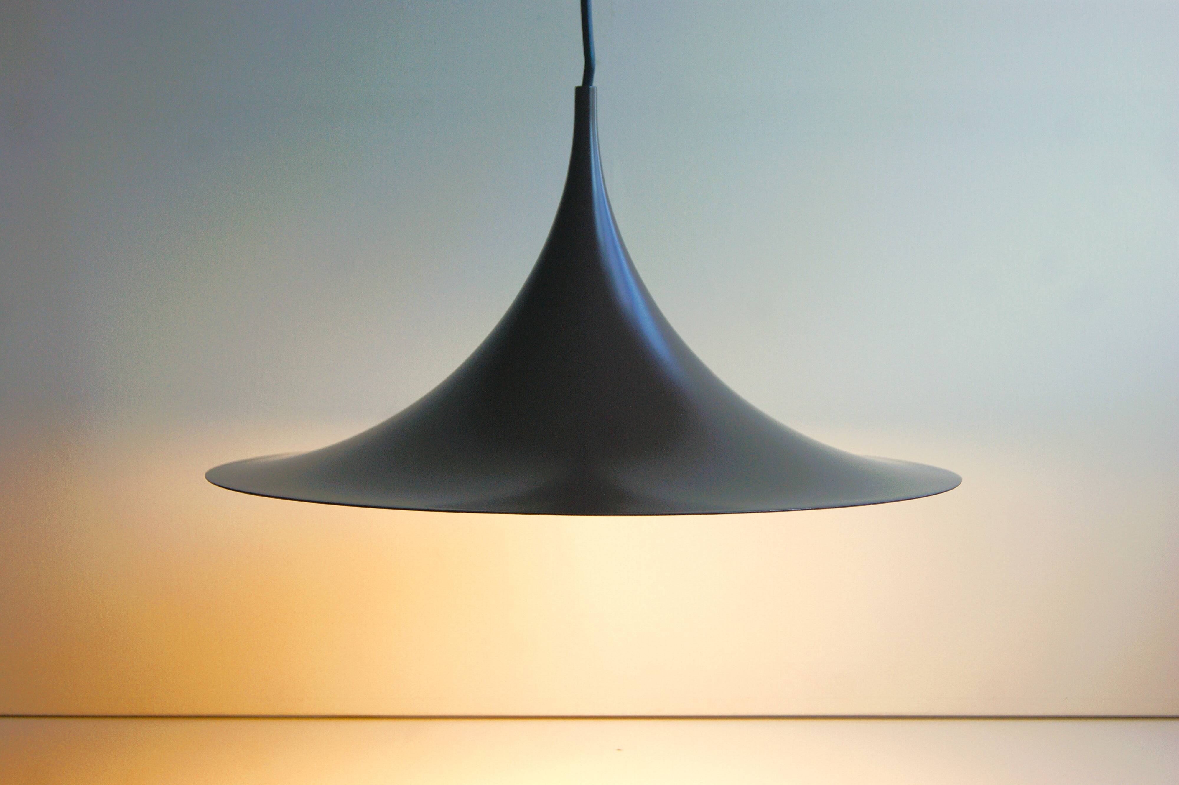 Brown metal "Witch Hat" pendant lamp - design Claus Bonderup - Fog & Morup