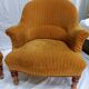 Pair of beech toad armchairs