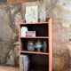 Wood and terracotta shelf