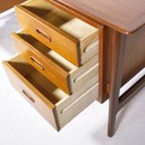 Mid-Century Design Desk in Teak by Arne Vodder & Anton Borg, 1960s