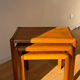 Lot table gigogne en bois vintage