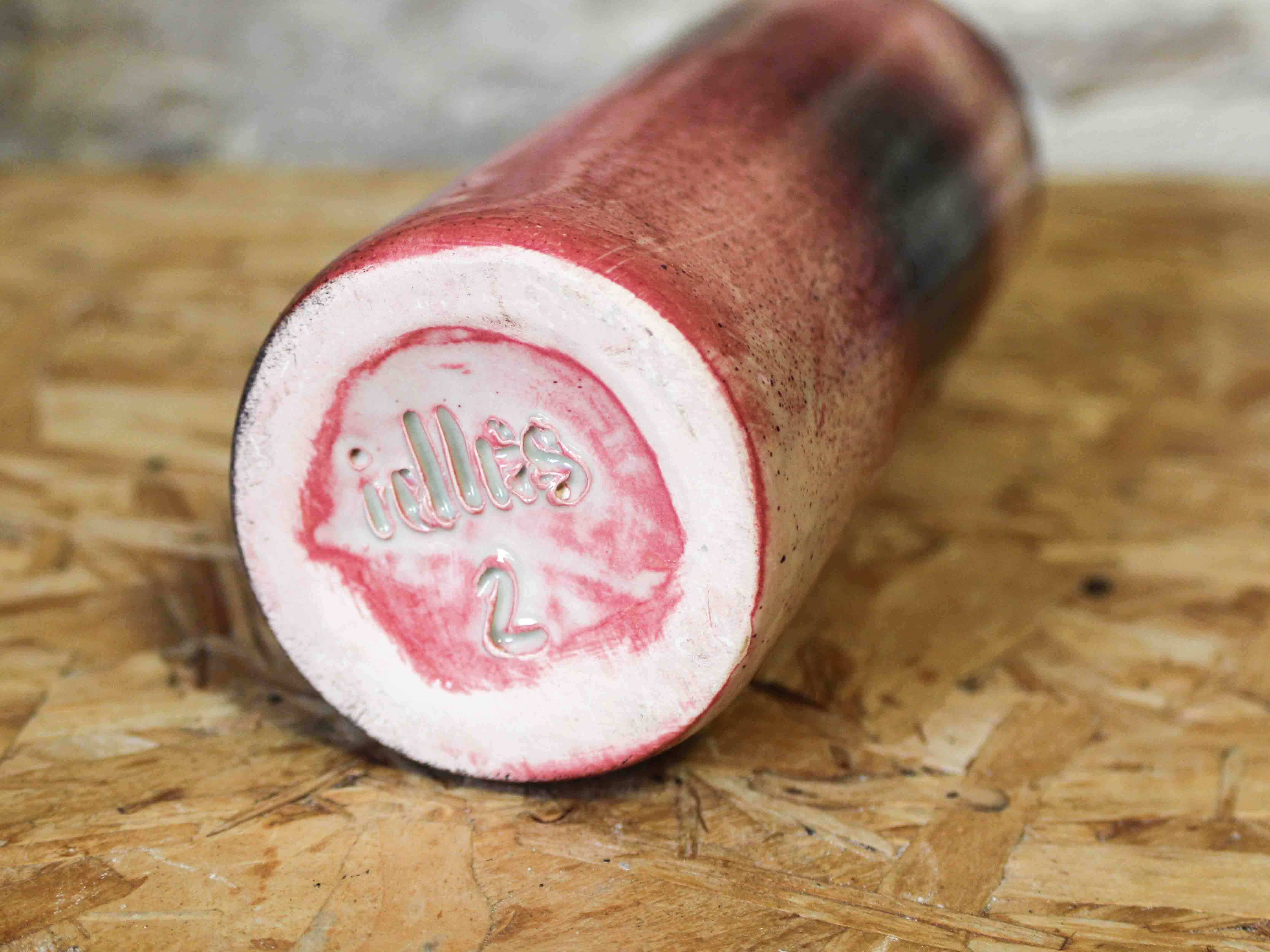 Idlas glazed ceramic cylinder vase