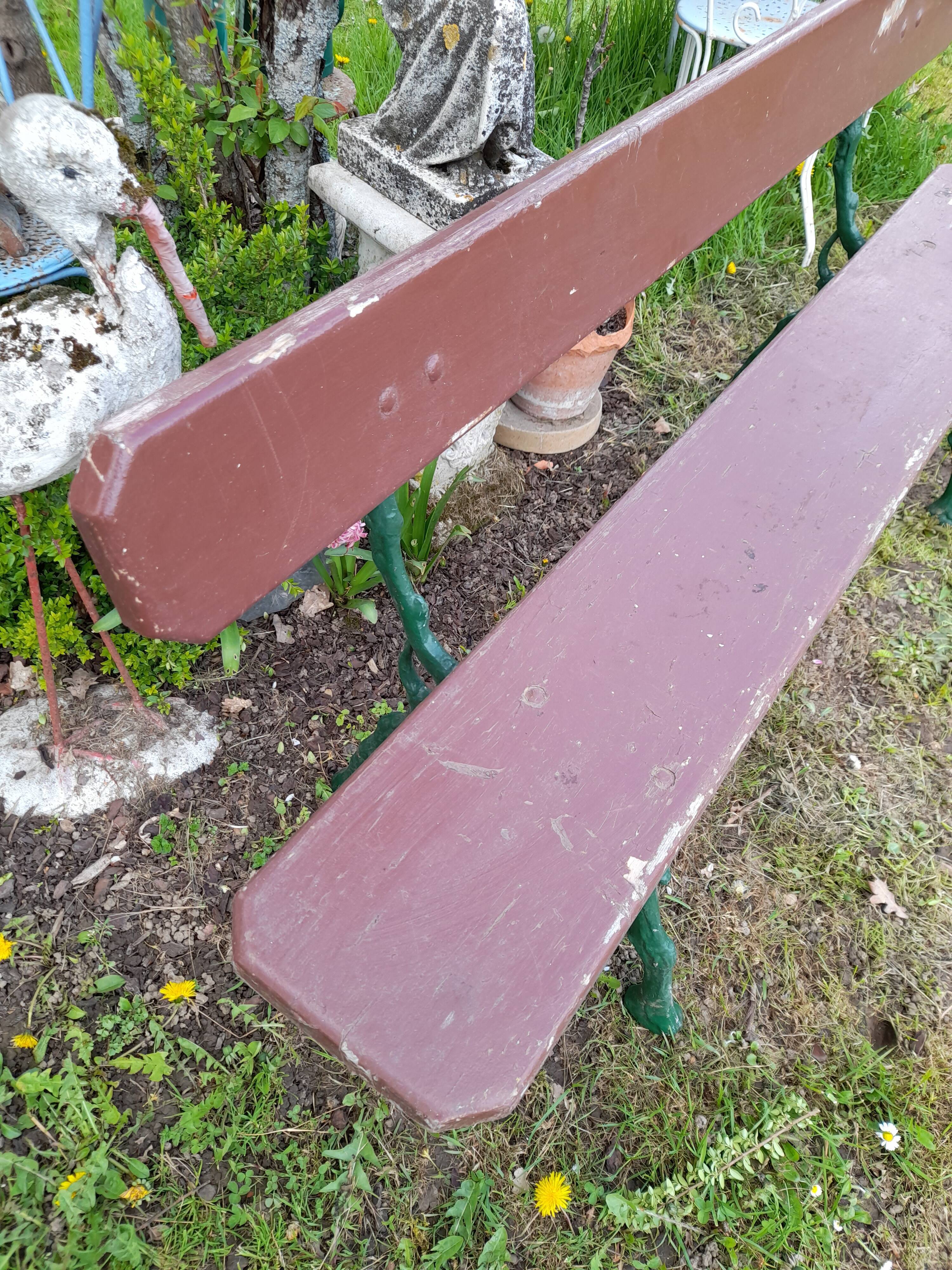 Cast-iron garden bench 1900