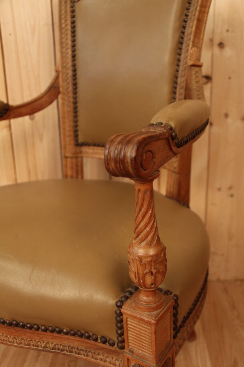 Pair of armchairs Louis XVI Directoire XVIIIth