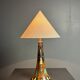 Dutch ceramic art nouveau Plazuid Gouda Pottery table lamp, 1920s