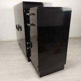 Modernist art deco black lacquered buffet