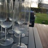 Set of 7 glasses of Champagne