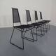 Metal Chairs by Rolf Rahmlow, 1980s, Set of 4