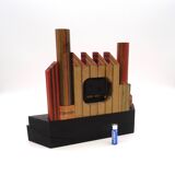 80s Postmodern memphis age Desk Clock by Pirondini