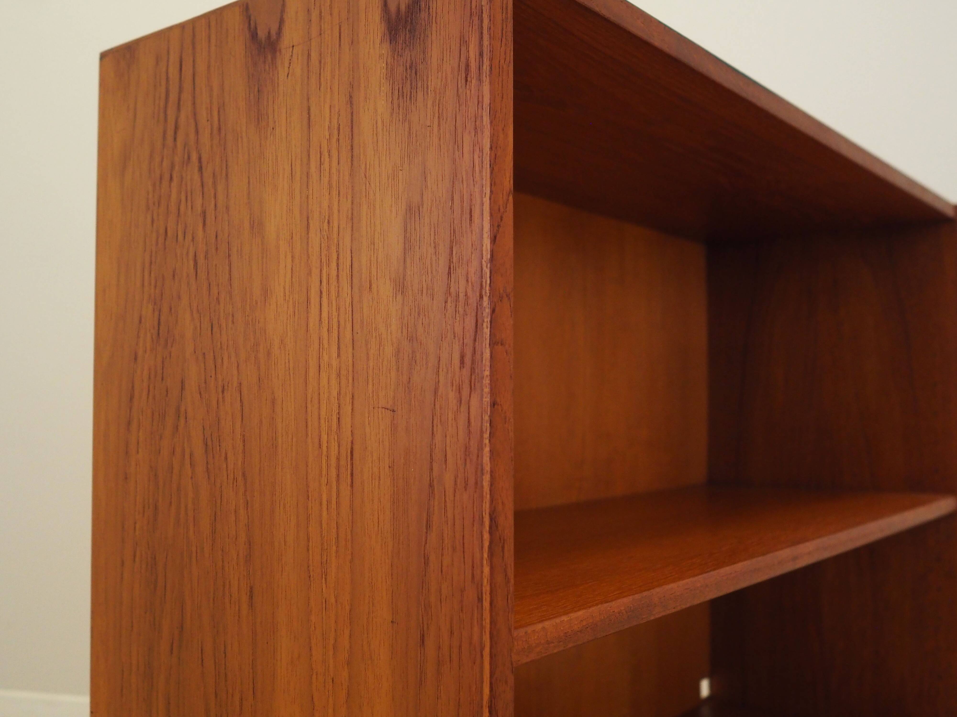 Teak bookcase, Danish design, 1970s, production: Denmark