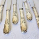 6 vintage knives in English silver metal hallmarked 2106273