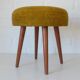 Vintage Space Age Stool: Mid Century Ottoman, Yugoslavia 1960s
