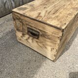 Sanded wooden trunk