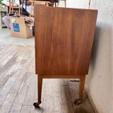 Bar hifi tv unit with vintage curtain 1950/1960