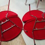 Pair of red armchairs