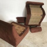 Vintage corduroy armchair 1970s