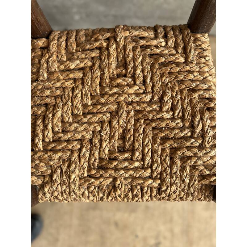 Pair of straw chairs