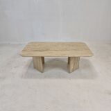 Italian travertine coffee table