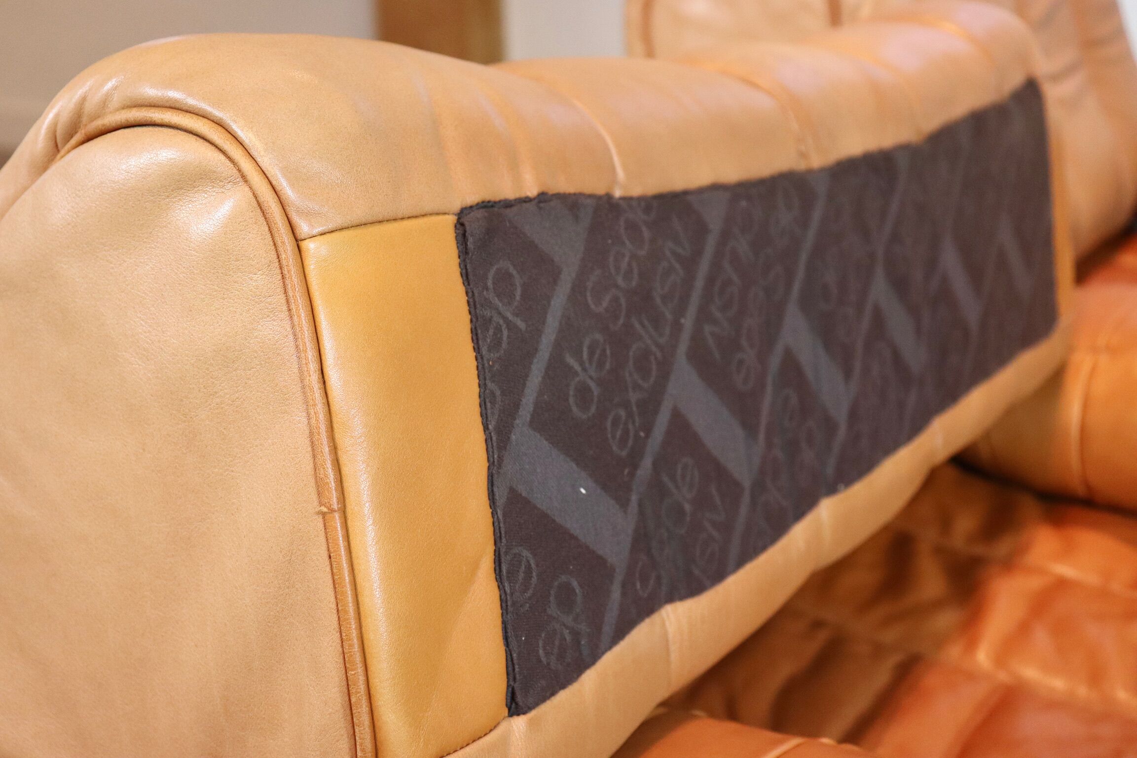 De Sede DS-85 daybed and lounge chair in cognac leather, 1960s