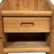 Vintage set of two pine wood bedside tables