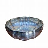 Vintage silver plated bowl / fruit bowl by job art, 1990s.