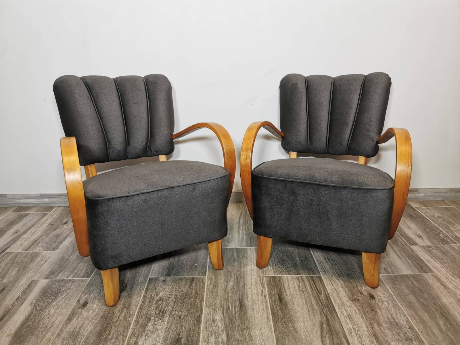 Armchairs by Jindřich Halabala, 1950s, Set of 2