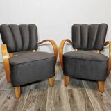 Armchairs by Jindřich Halabala, 1950s, Set of 2
