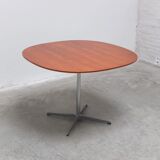 Teak 'Super-Circular' table by Piet Hein & Bruno Mathsson for Fritz Hansen, 1974