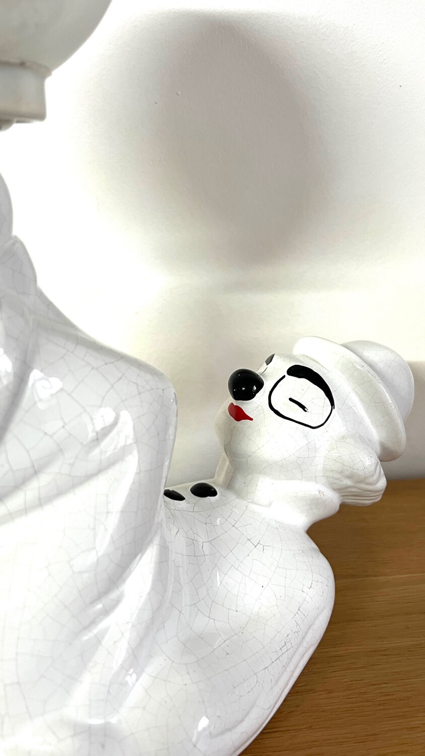 Clown lamp - ceramic - vintage - 70s